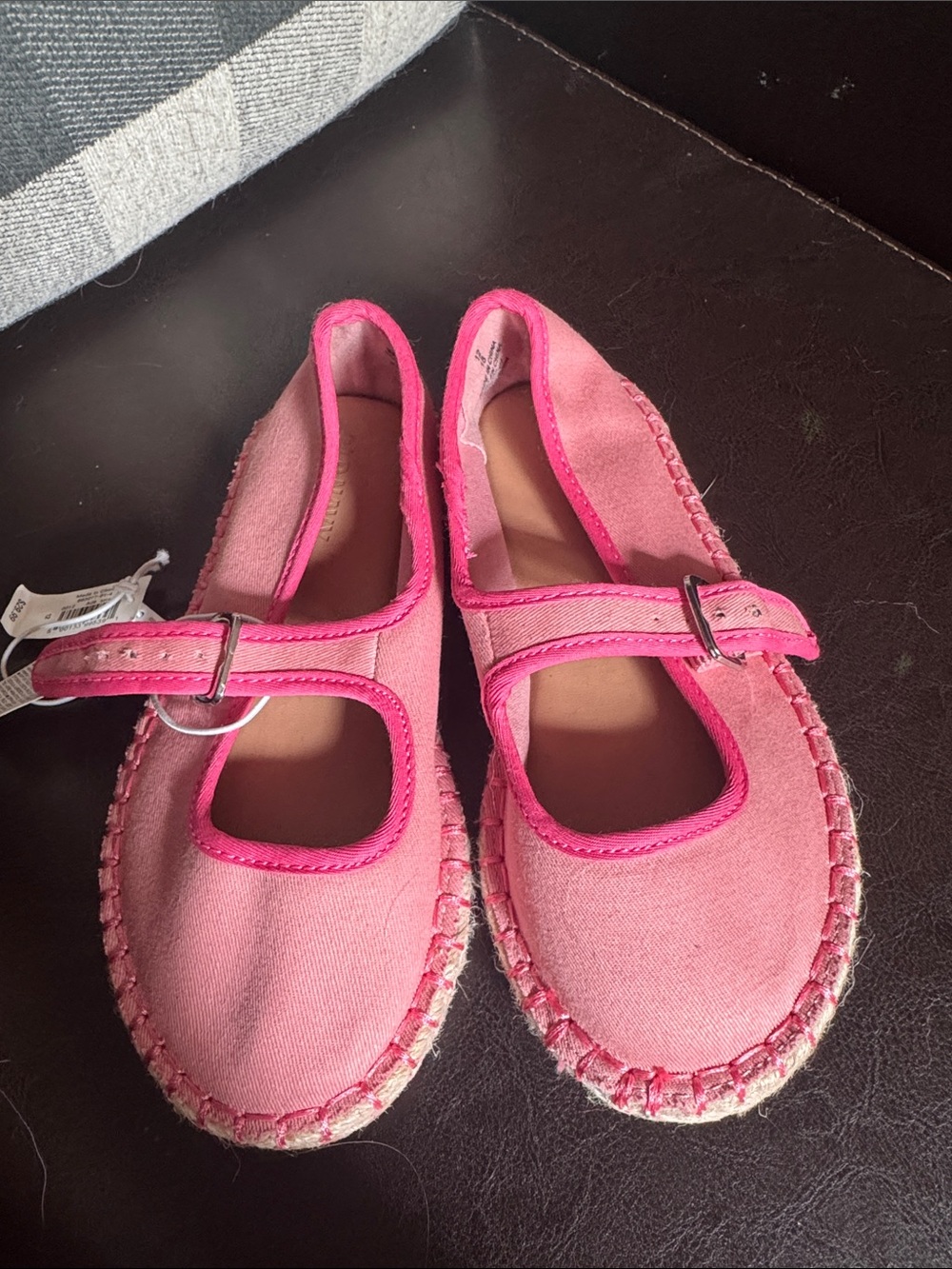 Old Navy Pink Mary Jane Espadrille Flats for Kids
